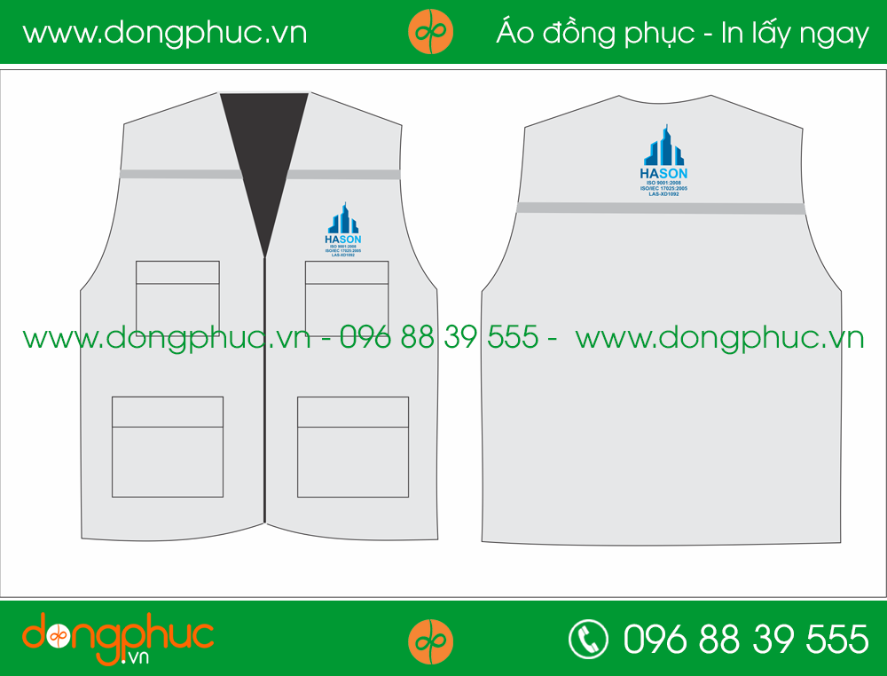 Áo gilê đồng phục công ty HASON